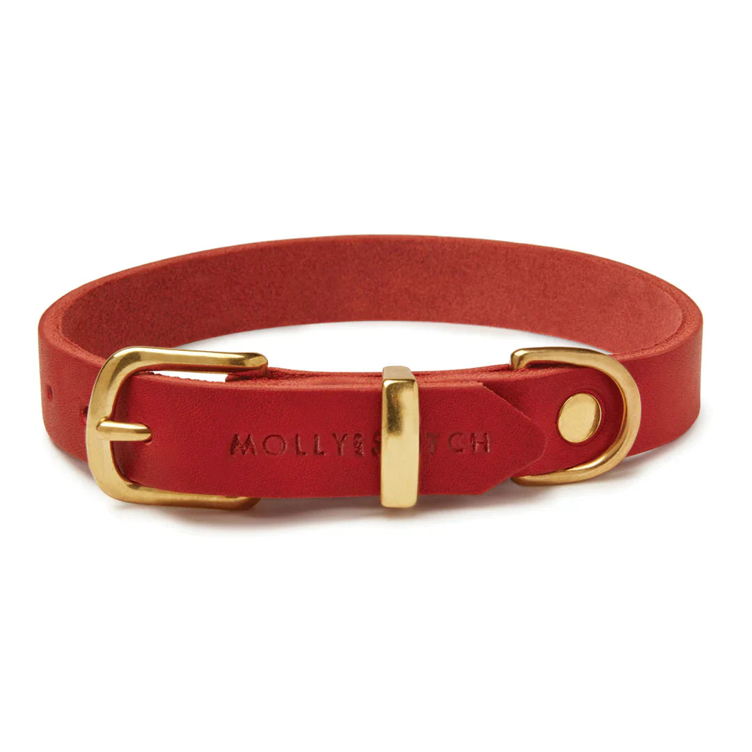 Нашийник Butter Leather Red